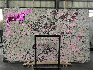Luxury Stone Splendor White Granite With Led Light Showing
