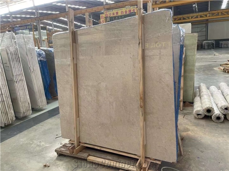 Ottoman Beige Marble Crema Barla Polished Slabs & Tiles