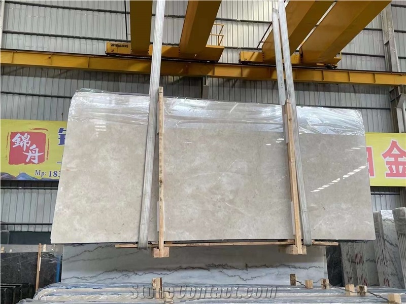 Ottoman Beige Marble Crema Barla Polished Slabs & Tiles