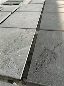 Sandblasted Alps Black Granite Stone Floor Tiles