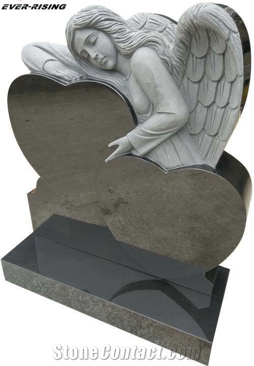 Angel Monument, Heart Tombstone,Single Monument