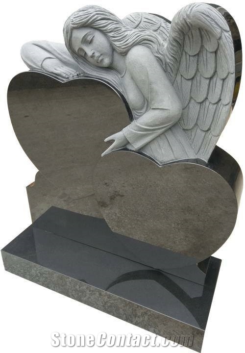 Angel Monument, Heart Tombstone,Single Monument