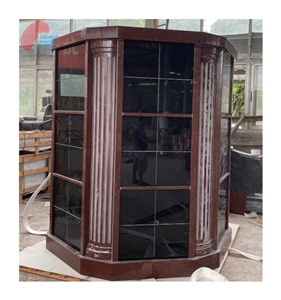 Cemetery Red Granite Cremation Columbarium For Sale