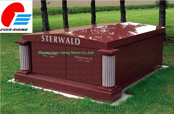 Pillar Designed Double Mausoleum Crypt