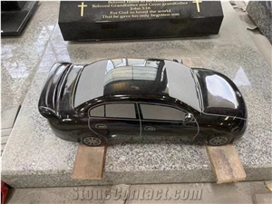 Starry Black Granite Carved And Modern Sculpture