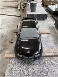 Starry Black Granite Carved And Modern Sculpture