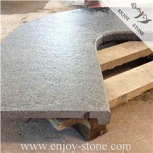 Bullnose Pool Tile Fuding Black Basalt Pool Coping, Pool Pavers