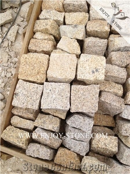 Cobble G682 Golden Yellow/ Rustic Yellow/ Natural Split Cube