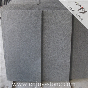 Flamed Fuding Black Basalt Slab/Tile