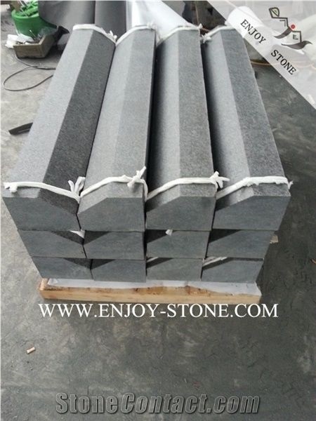 G684 Black Pearl Basalt Kerbstones,Flamed Road Side Stone