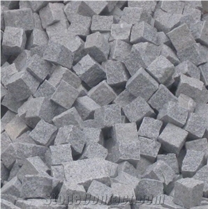 Natural Split Cobblestone G603/G603 Grey Granite Cobblestone