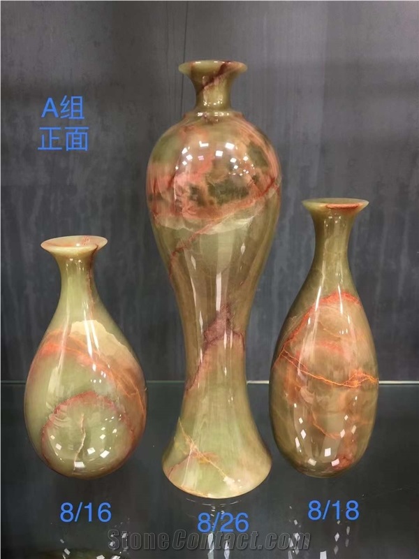 GREEN ONYX VASE