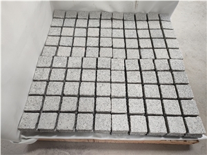 Flamed Granite Mesh Backed Paver Set