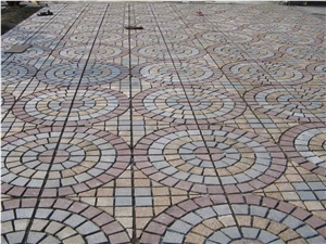 Flamed Granite Mesh Backed Paver Set