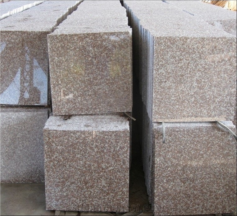 Polished Red G687 Granite Tile