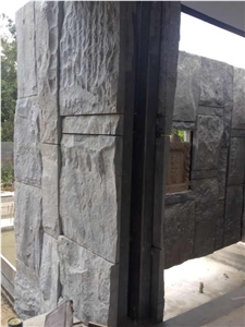 Atlantic Blue Sky Quartzite Split Wall Panel Mushroom Stone