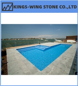Blue Sky Grey Granite Pool Pavers Bullnose Flamed Tile Blue Sky Grey Granite Pool Pavers Bullnose Flamed Tile