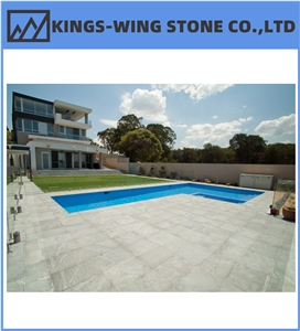 Blue Sky Quartziye Pool Pavers Custmization Size & Surface
