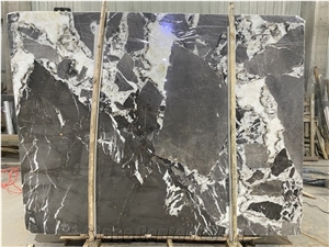 Calacatta Grey Brown White Transparent Slab For Floor Tiles