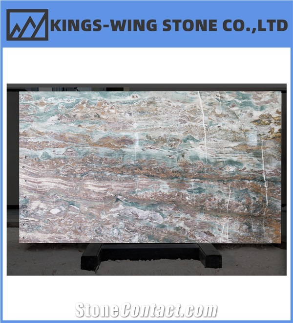 Colorful Niagara Slab Quartzite Special Vein Background Use