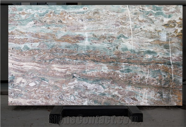Colorful Niagara Slab Quartzite Special Vein Background Use