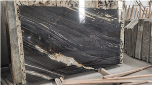 Gold Black Wave Namco Quartzite Own Quarry Slab Block Tile