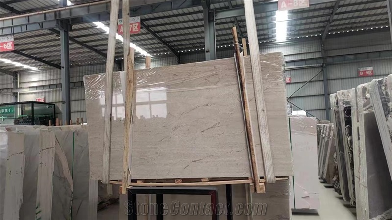 Ivory Semi White Polished Leather Limetone Wall Background Slab