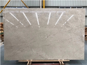 Ivory Semi White Polished Leather Limetone Wall Background Slab