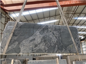 Silver Gray Atlantic Grey Sky Blue Slabs Tiles In Stock
