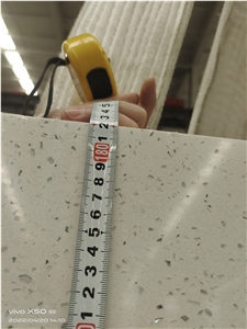 Crystal White  With Galaxy Quartz Slabs Engineered Stone