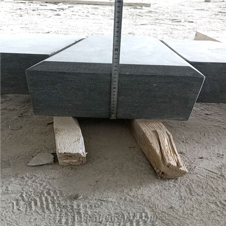 Blue Limestone Arch Door Surround Frame