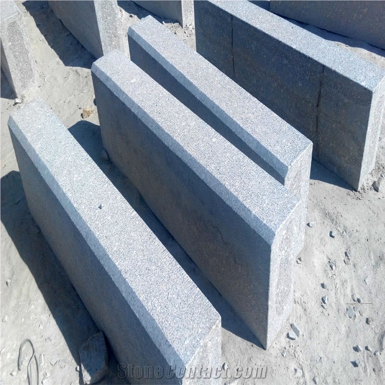 Factory Wholesale Grey Granite Road Paving Kerb Stone