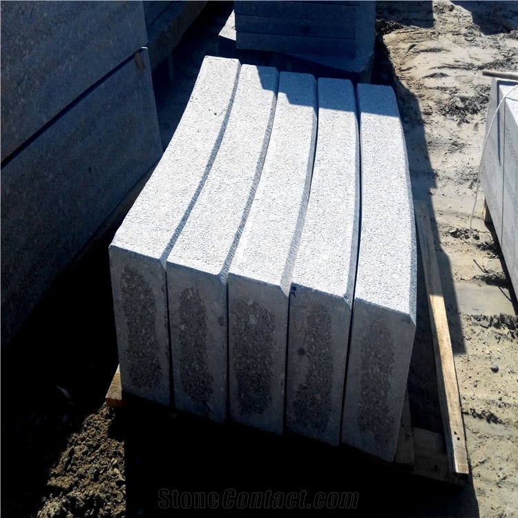 Factory Wholesale Grey Granite Road Paving Kerb Stone