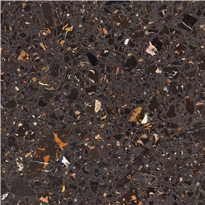 Artificial Black Cultured Composite Marble Slabs
