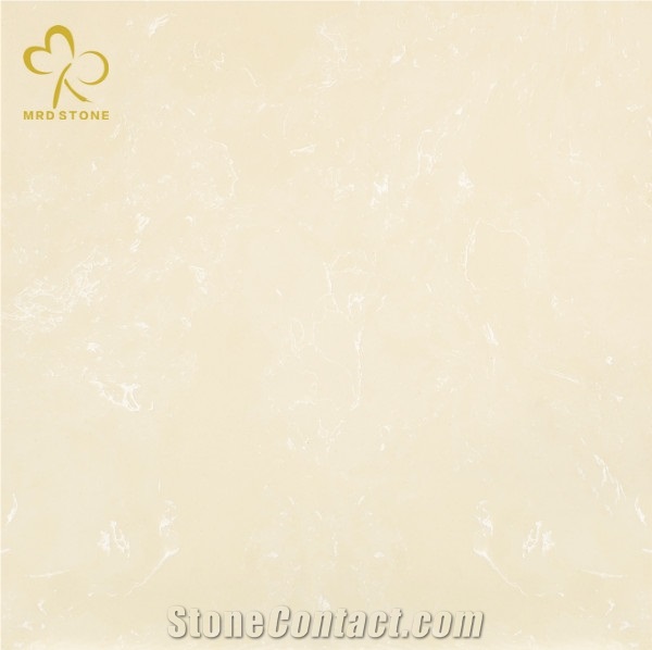 Beige Color Artificial Composite Cultured Marble Tiles