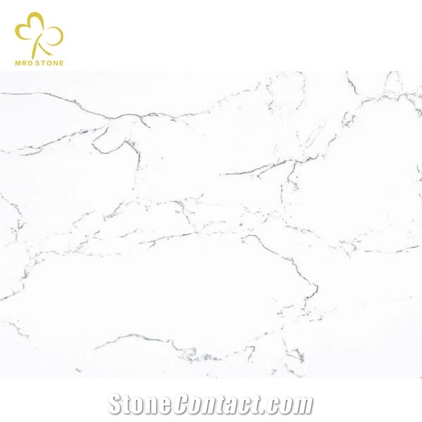 Marble Look Carrara White Artificial Marble Stone Slabs