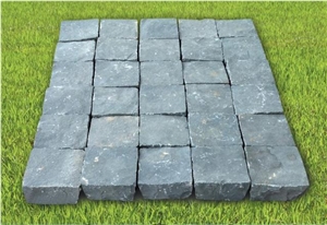 Grey Basalt Cubic Cobblestone, Pavers, Cubestone
