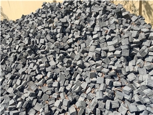 Grey Basalt Cubic Cobblestone, Pavers, Cubestone