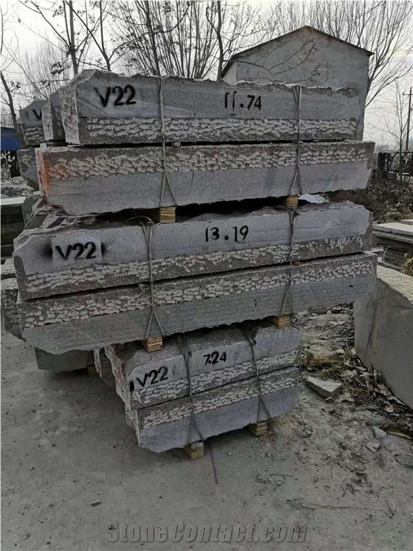 G3754 Red Granite Kerbstone-Curbstone, Road Kerbs