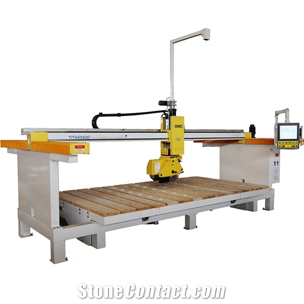 OSC-TITAN 5.5 Kw 5 Axis Stone Bridge Cutting Machine