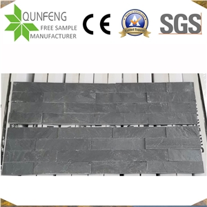 China Natural Black Split Face Slate Cheap Cultured Stone