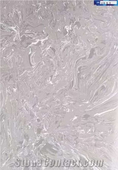 Artificial DORA Grey Quartz Stone For Kitchen Countertop