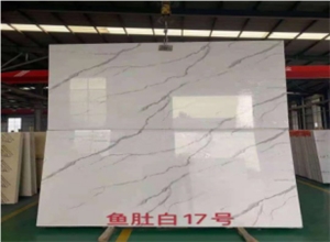 Artificial Marble Statuario White Good Price Polished Slab