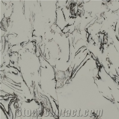 Engineered Stone Tianshan Brown Polished Slab