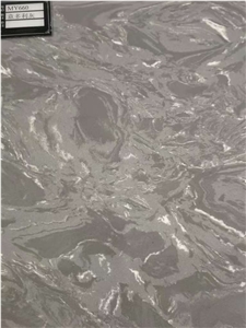 Excellent Quality E-Dolly Grey Polished Quartz Slab