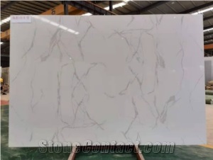 Exclusive China Factory Carrara White Artificial Marble Slab