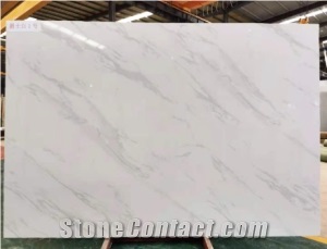 Good Quality Volakas White Artificial Marble Slab Tile