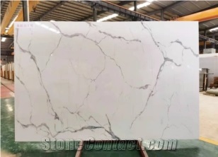Good Reputation Statuario White Artificial Marble Slab