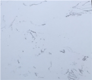 Highly Polished Big Flower White Artificial Marble Slab