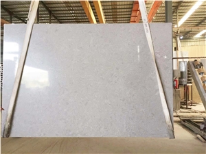 Hot Sales Hermes Grey Engineered Stone Polished Slab